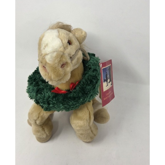 NWT Wells Fargo Buck the Tan Horse Pony Wreath 16" Xmas Plush Stuffed 2003 VTG - Picture 3 of 8